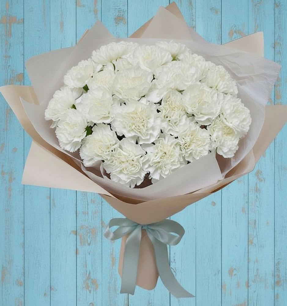 Букет цветов из: Гвоздики в Водный