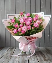 Букет Розовый кустик #REPLACE_PRED# Водный