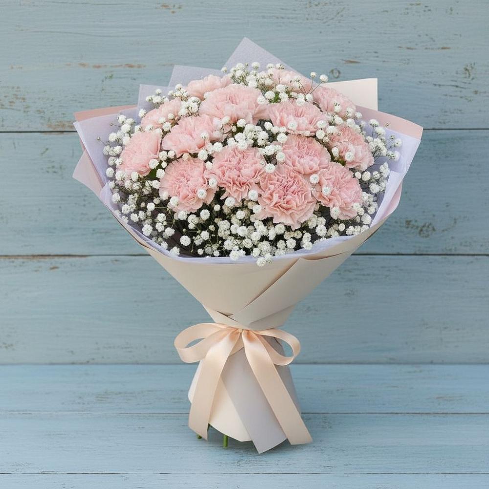 Букет цветов из: Гвоздики в Водный