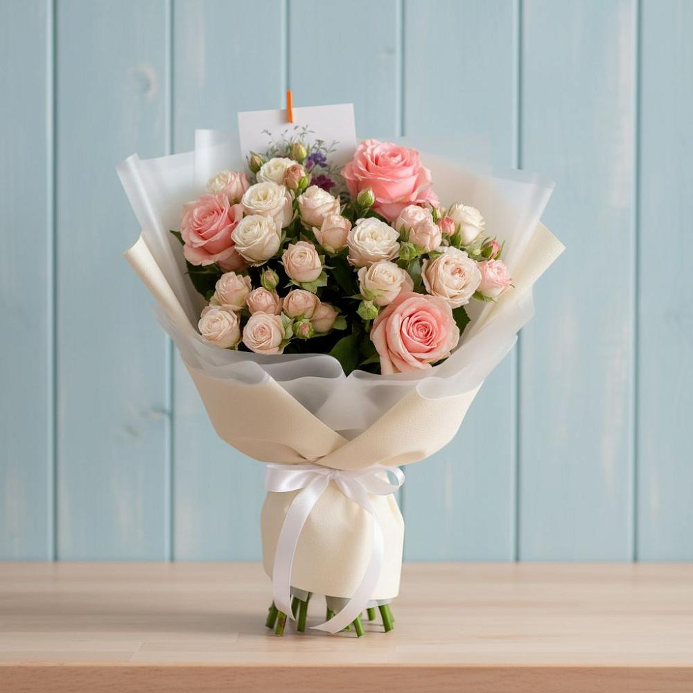 Букет цветов из: Розы в Водный