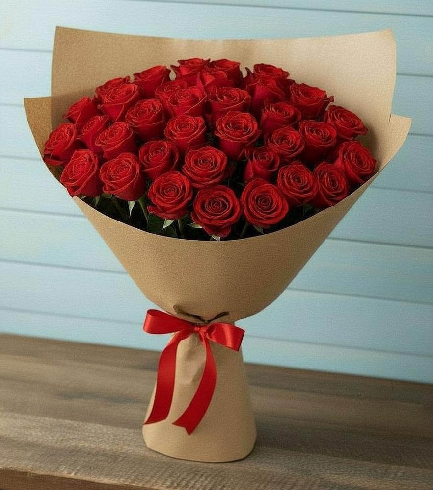 Букет Красные розы Милано в Водный