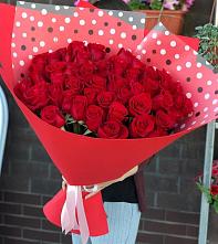 Букет Красные розы Милано #REPLACE_PRED# Водный