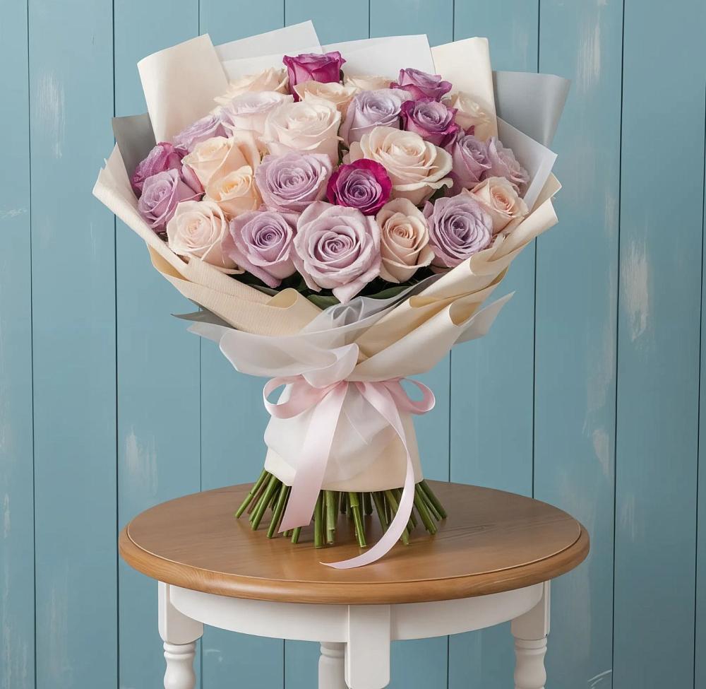 Букет цветов из: Розы в Водный