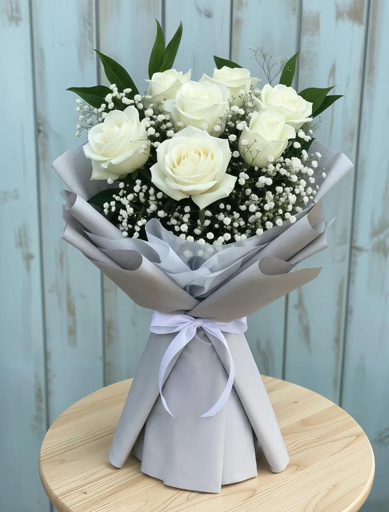 Букет цветов из: Розы в Водный