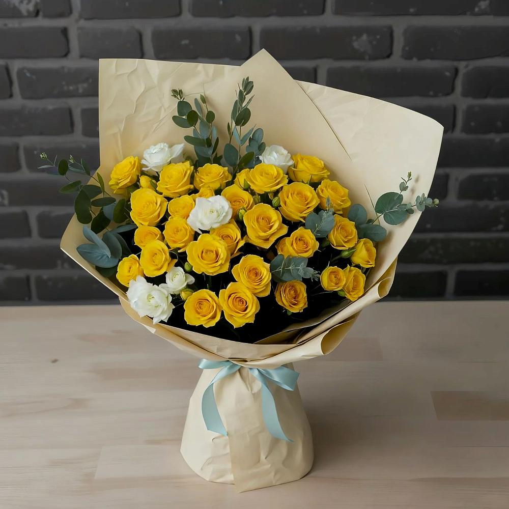 Букет цветов из: Розы в Водный