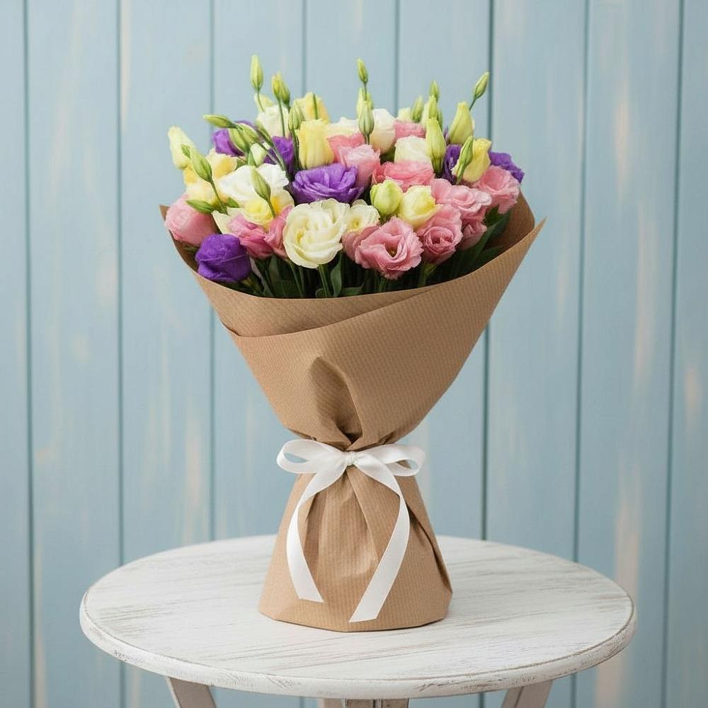 Букет цветов из: Лизиантусы в Водный