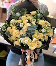 Букет цветов из:  Розы и Лизиантусы #REPLACE_PRED# Водный