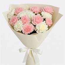 Букет цветов из:  Гвоздики #REPLACE_PRED# Водный