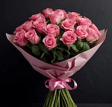 Букет 25 розовых роз #REPLACE_PRED# Водный