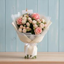 Букет цветов из:  Розы #REPLACE_PRED# Водный