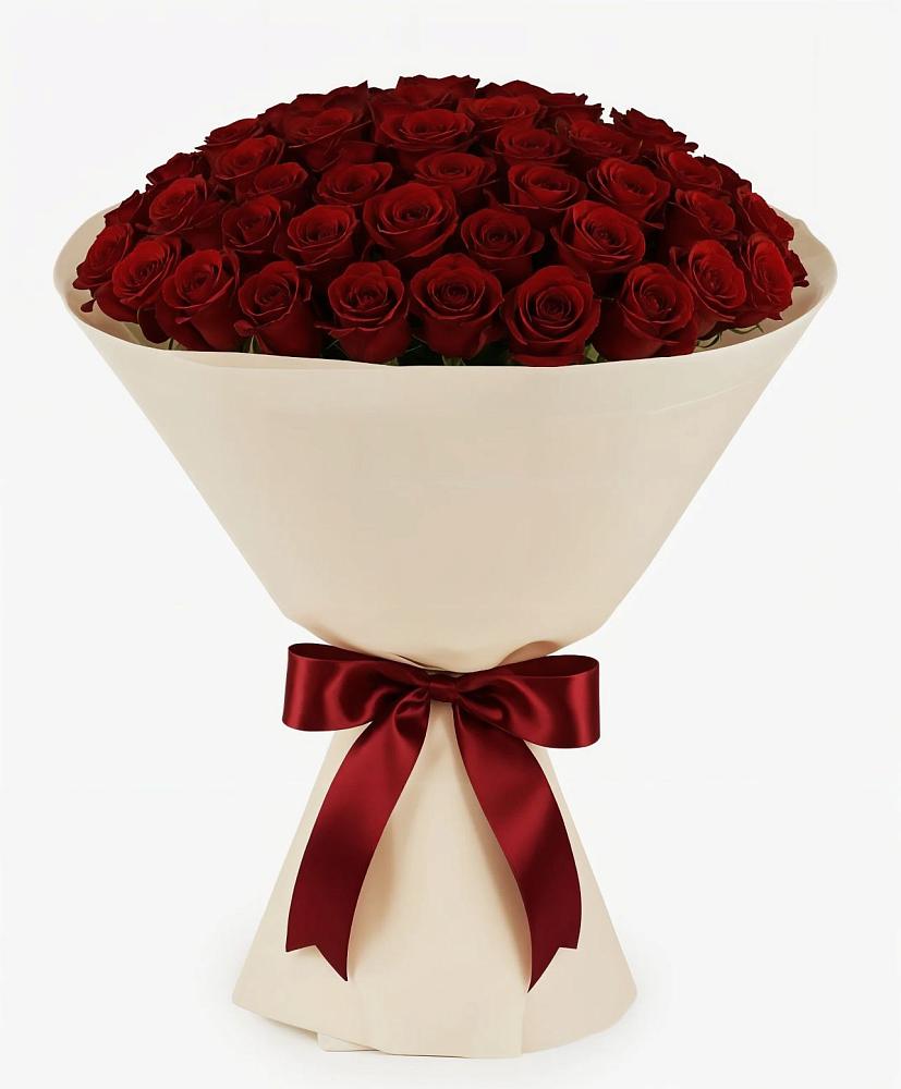 Букет 101 Бордовая роза Блэк Бакарра в Водный